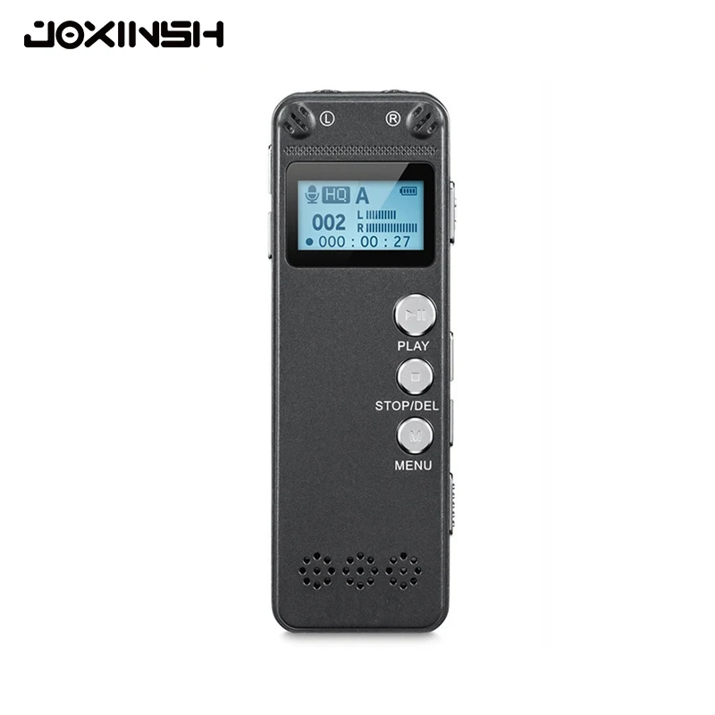 Dual Microphone 8GB Digital Voice Recorder Dictaphone Activated PCM 560 Hours Audio with OLED Display | Электроника