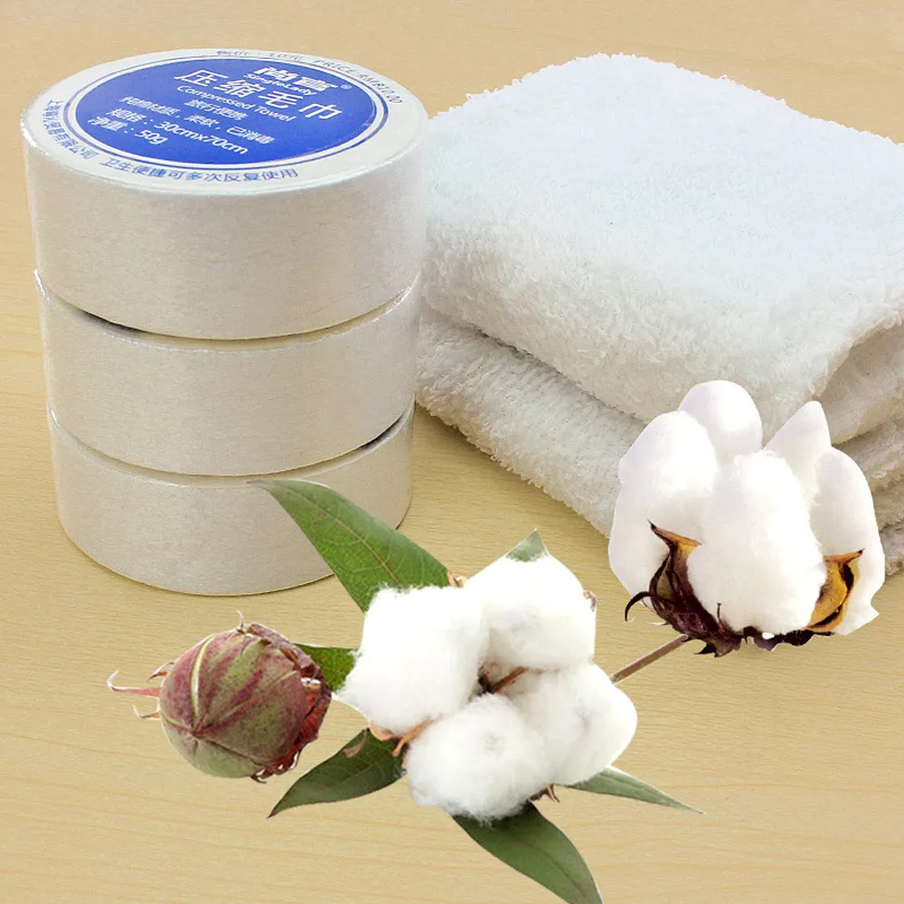 

2018 Compressed Towel Magic Outdoor Travel Wipe Soft Cotton Expandable Just Add Water Safety & Survival Dropshipping Z0702