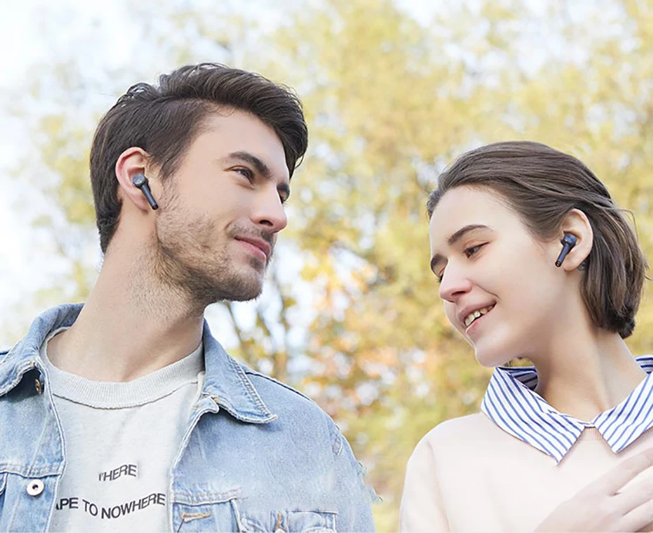 Xiaomi Air Bluetooth Eerphone AirDots Pro TWS ENC Беспроводная стереогарнитура ANC сенсорное управление AAC HD звук