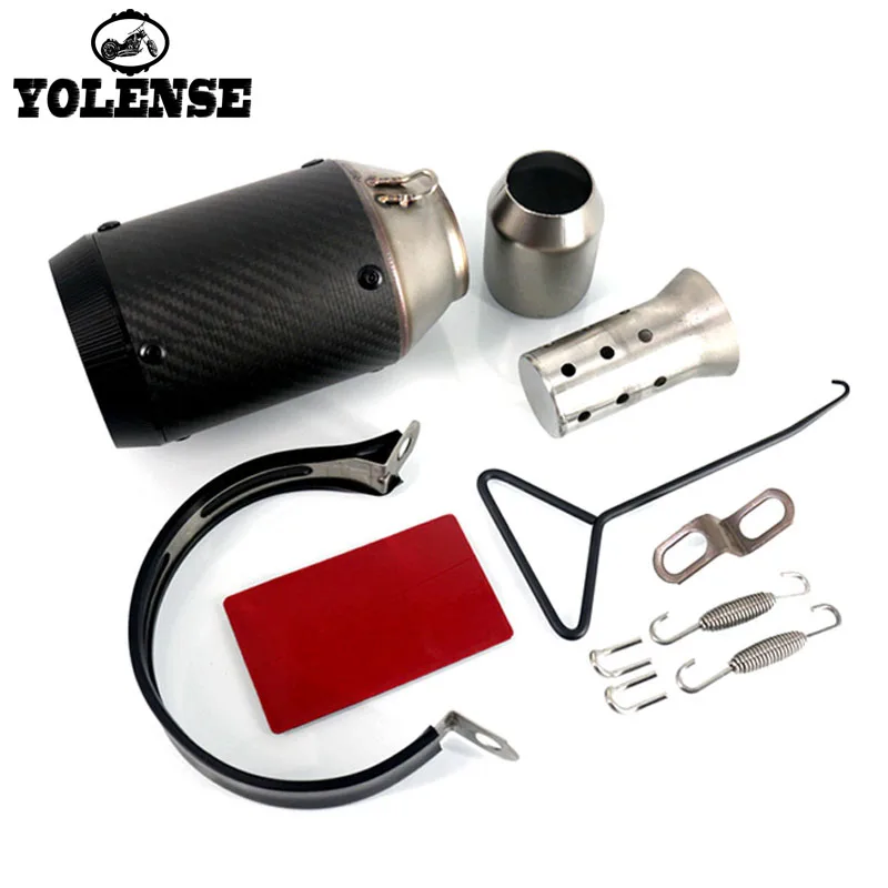 

Universal 51 mm Motorcycle Carbon Fiber Muffler Exhaust Pipe System For HONDA CB600 CB1000R CBR600RR CBR1000RR Hornet 600 900