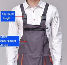 Work overalls men & women protective coverall repairman strap jumpsuits trousers working uniforms Plus Size