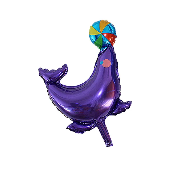 Мини фольгированный шарик, мультфильмы воздушный шар надувные Классические игрушки связка воздушные шары для свадьбы вечеринки поставки с днем рождения воздушные шары - Цвет: purple dolphins ball