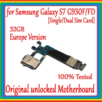 

100% Tested Original Unlocked for Samsung Galaxy S7 G930F G930FD motherboard 32GB Logic Board Europe Version