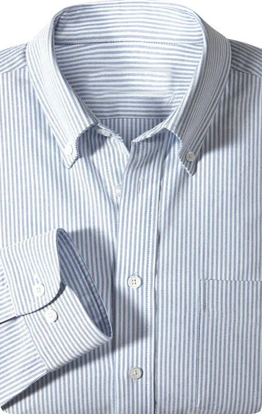 100% хлопок синий полосатый Slim Fit Длинные рукава воротником на пуговицах последние рубашки конструкций для мужчин