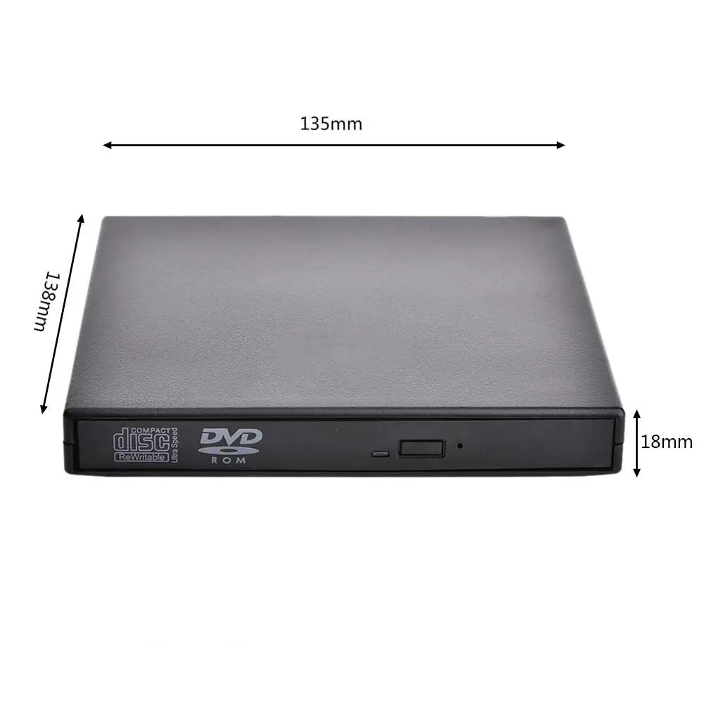 USB 2.0 Portable External Ultra Speed Car CD DVD Player Car Disc MP5 Player For iMac MacBook Air Pro Laptop PC Desktop