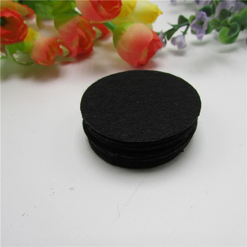 200 шт./лот 2-4 см круглый круг из фетра тканевые прокладки, аксессуар ...