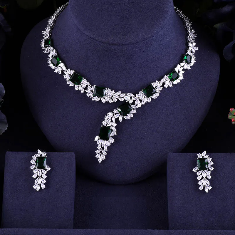 

janekelly nigerian jewellery Bridal necklace set For Women african Dubai indian Crystal turkish Zircon Wedding Jewelry Sets
