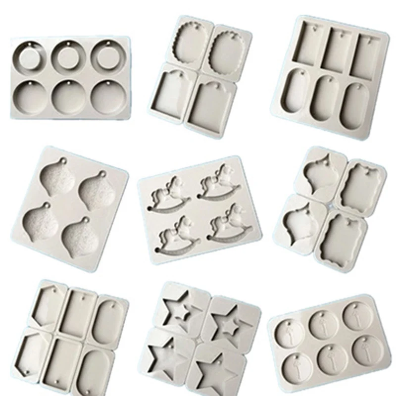

Aromatherapy wax tablets KS gypsum mold essential oil soy wax pendant silica gel mold DIY handmade candle mold new