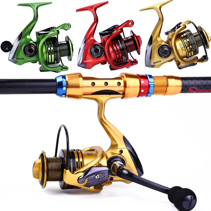 Sougayilang 13+1BB Fishing Reel GB2000 5000 Spinning Fishing Reels for