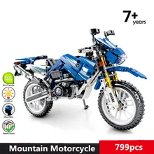 Diy 799 шт., модель для горных велосипедов, мотоциклов, набор строительных блоков, детские игрушки для детей, совместимы с L брендом