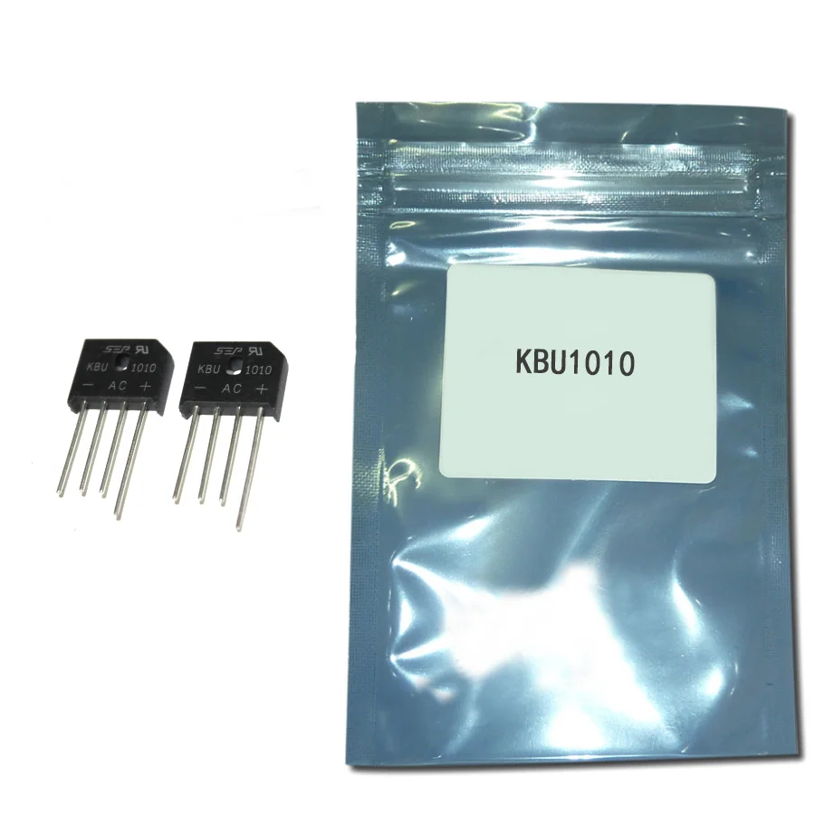 10 шт./лот KBU1010 10A 1000V диодный мост выпрямитель kbu1010 | Электронные компоненты и