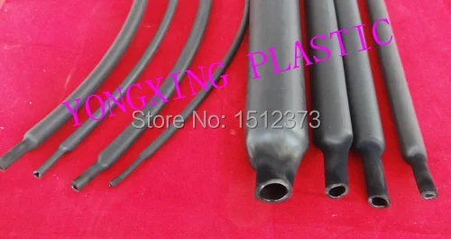 

1.22M 64mm double wall thermal heat shrink tube with glue shrink ration 3:1 for wire cable insulation sleeve