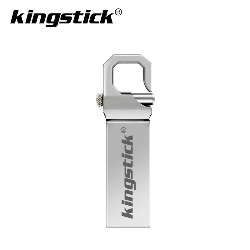 Kingstick металлический флеш-накопитель usb 8 ГБ 16 ГБ 32 ГБ 64 Гб 128 ГБ usb флеш-накопители карта памяти 64 ГБ флеш-накопитель usb - Цвет: silver