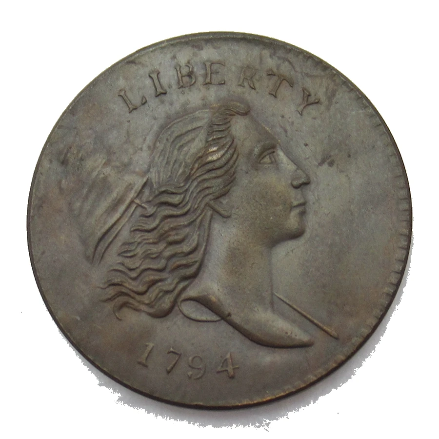 Download 1794 LIBERTY CAP HALF CENT HEAD RIGHT USA Copper Coins Copy-in Non-currency Coins from Home ...