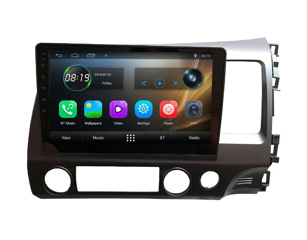 Clearance Quad core 2G RAM Android 7.1 Car dvd player gps for Honda civic right hand drive 2006- 2008 2009 2010 2011 car radio head unit 0