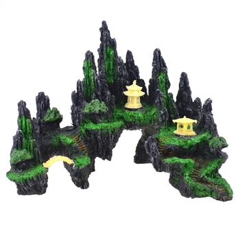 

Aquarium Rocks Hiding Cave Stone Plants Fish Tank Ornament Mountain View Aquarium Tree Rock Cave Stone Fish Tank Decoration