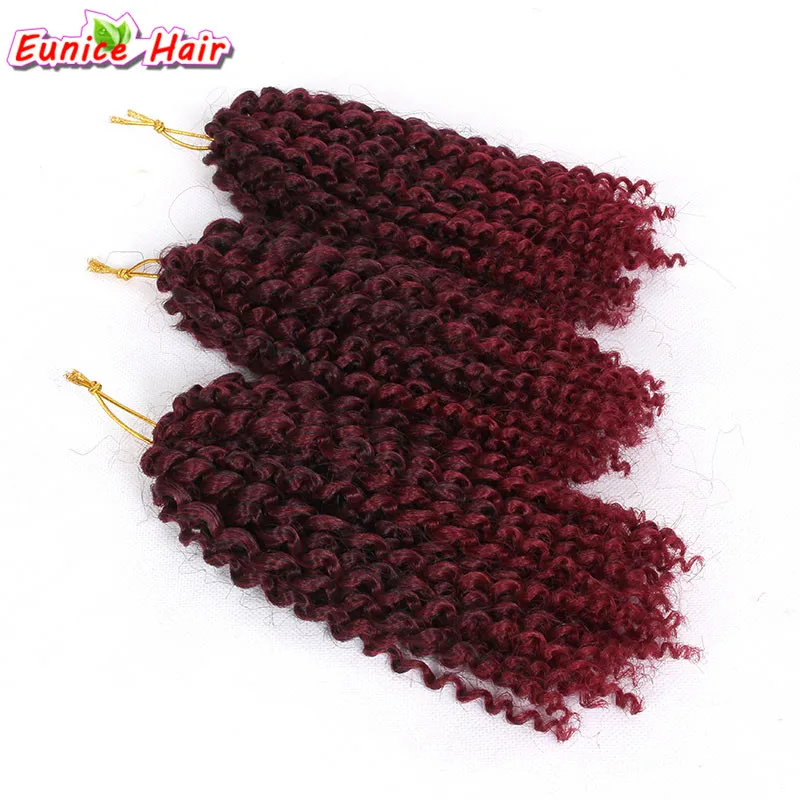 

Bohemian Style Mali bob Kinky Twist Hair Synthetic Jerry Curly Crochet Braid Hair Extensions 8inch Ombre 613 Bug MaliBob 3pcs