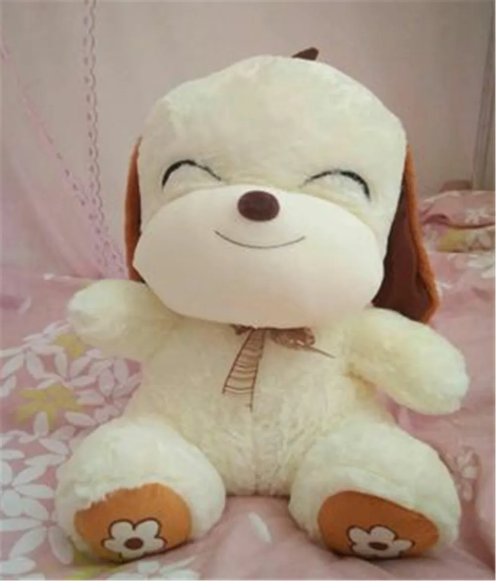 Fancytrader 80cm Big Soft Cartoon Smiling Dog Plush Toy  Giant Baby Play Dolls Sleeping Pillow Nice Gift 1