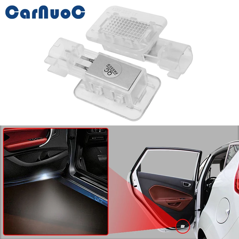 

2pcs LED Car Door Welcome Light 12V White 3528 SMD LED Courtesy Lamp Bulb Kit For Volvo XC90 S60 XC70 S60N V60 C30 S80 V70N