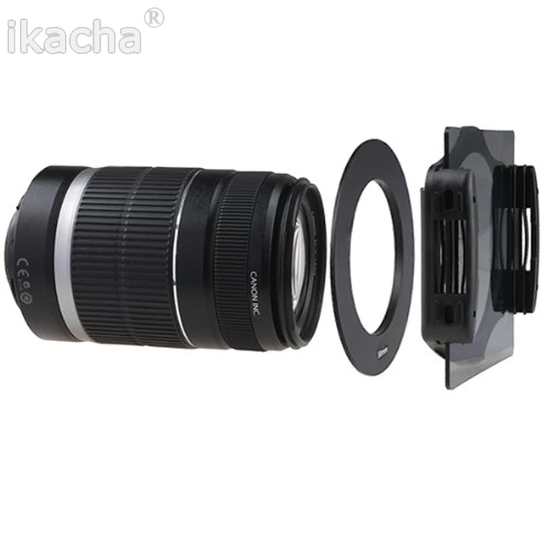 9 Size Ring Adapter+Lens Hood Filter Holder Set-4