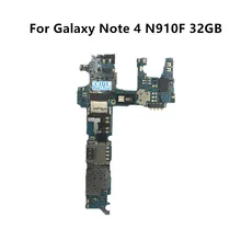 Полная рабочая б/у оригинальная плата для samsung GALAXY Note 4 N910F материнская плата логическая материнская плата