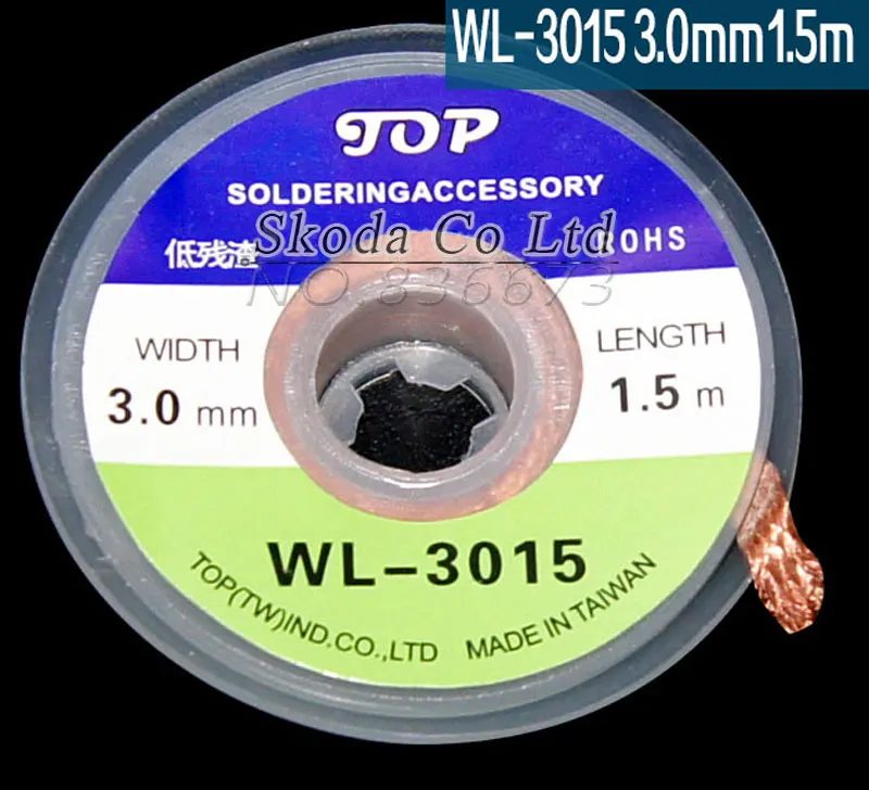 5 pcs/lot The Best BGA Desoldering Braid Solder Wire WL 3015 wick