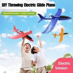 DIY рука бросить USB Электрический Мощность планер ЕНП самолет из пеноматериала самолёте Летающая модель планеры самолет увлекательные игры