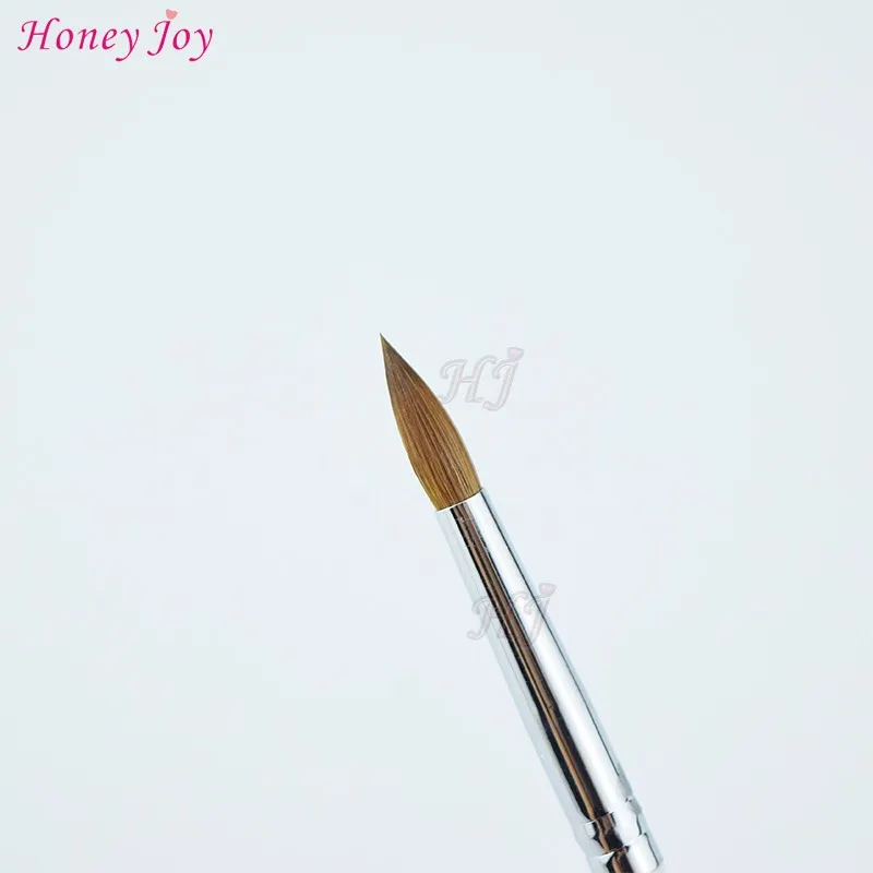 Beleza do Unha Tamanho Prined Kolinsky Sable Acrílico Unha Art Escova Construtor Gel uv Carving Pen Líquido pó Faça Você Mesmo Desenho No.4 8 6 Pen Escova Líquido Pó DIY Beleza Do Prego Desenho