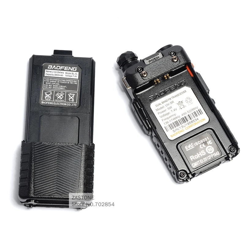 Free Shipping Upgrade BaoFeng UV-5R 136-174MHZ & 400-520MHZ matched with 3800mAh Big Battery !!!