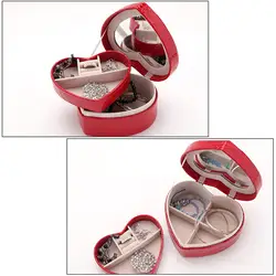 Новый День Святого Валентина ювелирные изделия Органайзер коробка любовь в форме сердца ювелирные изделия упаковка коробка серьги
