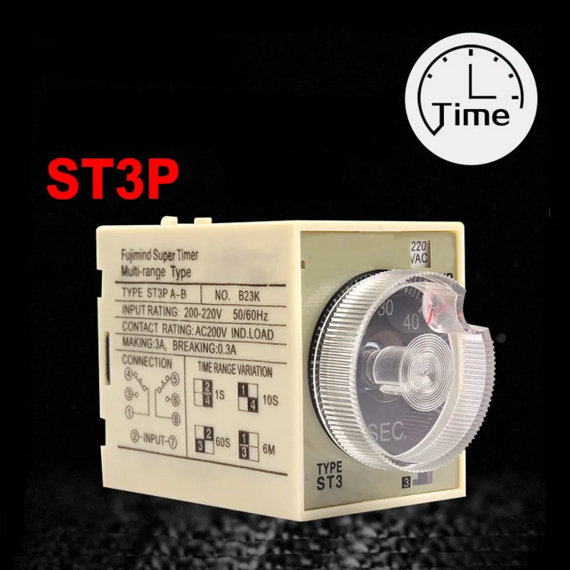 

AC 220V Delay Timer Time Relay JSZ3A-B A C D 220V 24V 10S 60S Minute with Base