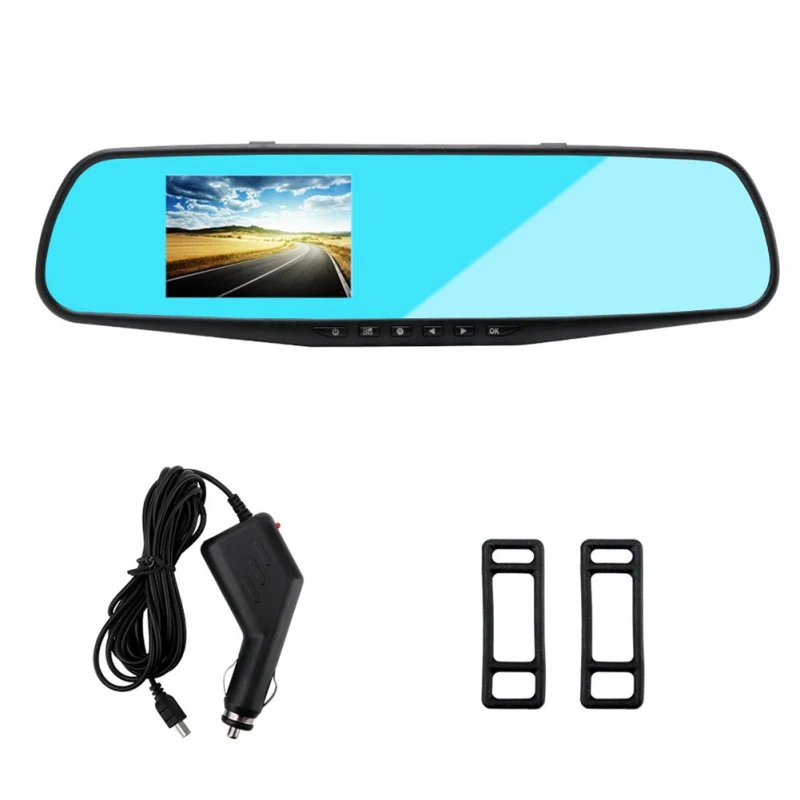 

Car Dvr Camera Rearview Mirror 3.9 Inch Digital Video Recorder Single Lens with 8G