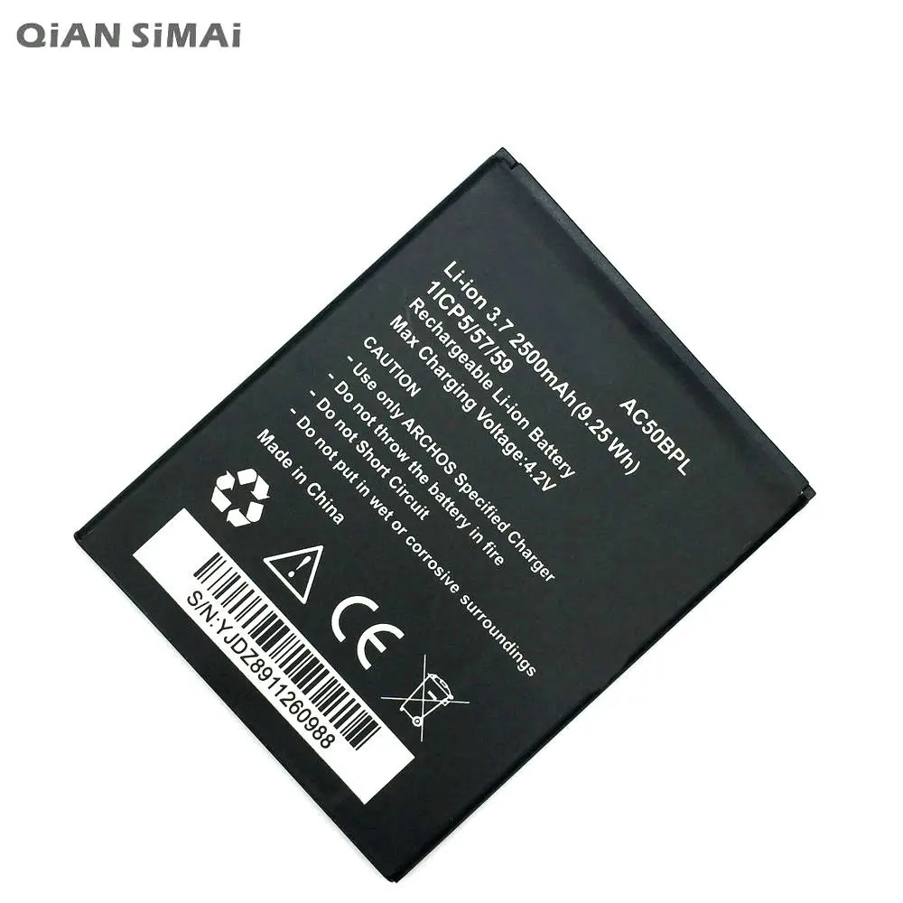 Аккумулятор QiAN SiMAi 1 шт. 100% высококачественный аккумулятор AC50BPL 2500 мАч для