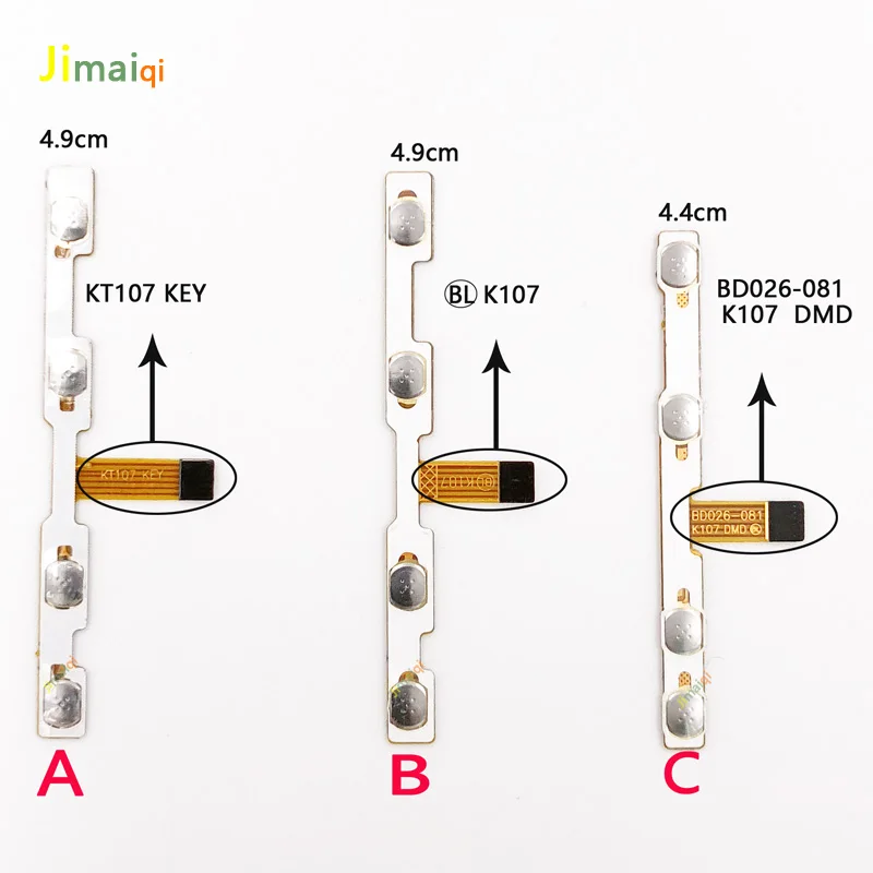 

switch on off Power Volume button Flex cable For BD026-081 k107 DMD KT107 KEY tablet conductive flex with sticker replacement