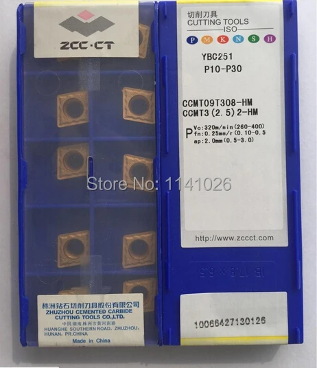 10 шт. CCMT09T308 HM YBC251 фреза твердосплавные вставки твердосплавных токарных инструментов
