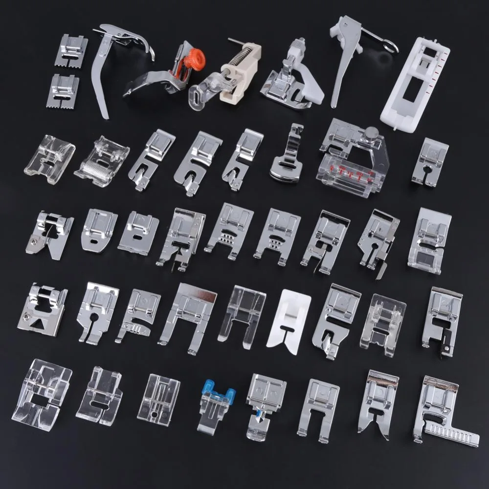 

52pcs/set Domestic Sewing Machine Presser Foot Braiding Blind Stitch Darning Presser Feet Kit Set for Brother Singer Janome