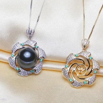 

2 Color Fashion Pearl Pendant Mountings, Pendant Findings, Pendant Settings Jewelry Parts Fittings Jewellery Accessories