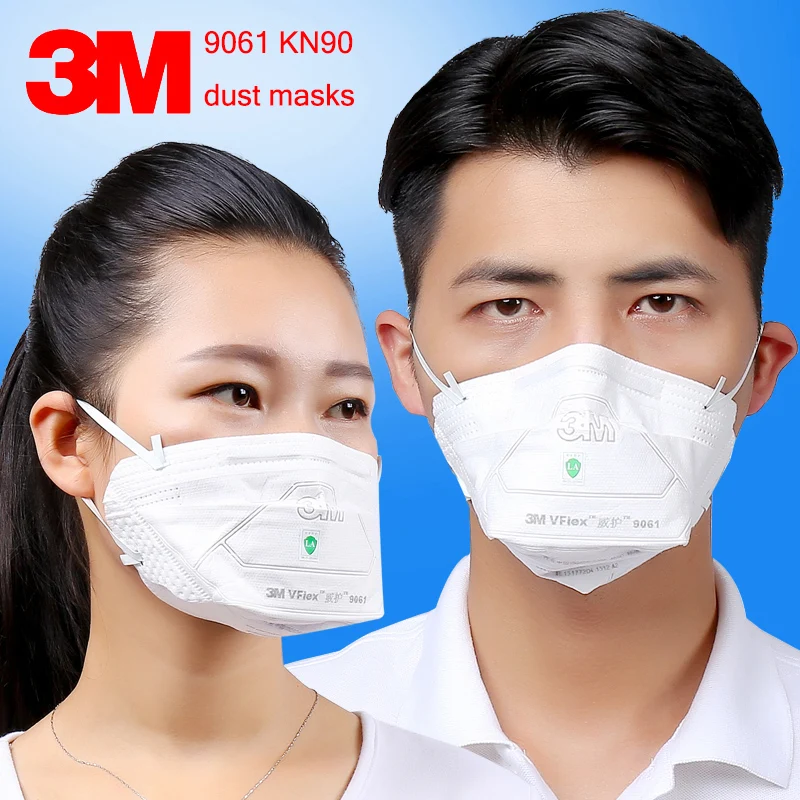 

3M 9061 KN90 respirator dust mask 25PCS/package Folding filter mask against dust PM2.5 particulates respirator face mask