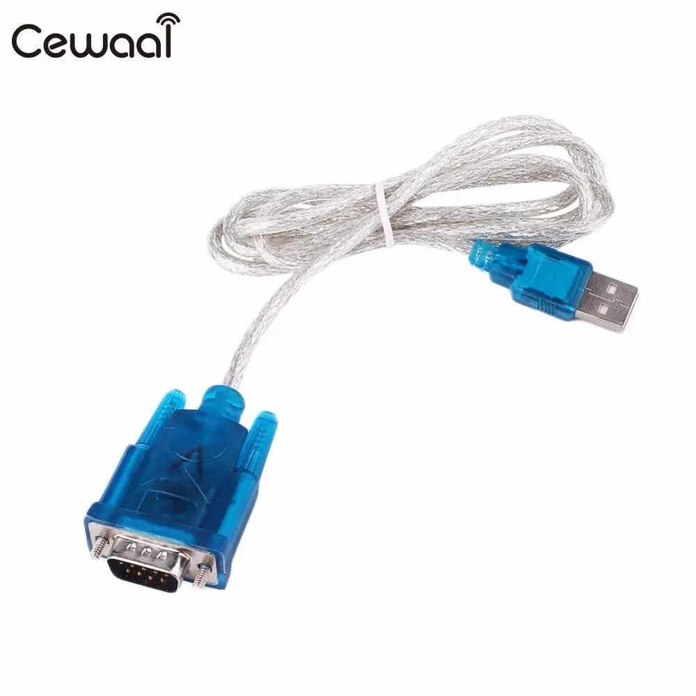

CEWAAL USB To RS232 COM Port 9 Pin DB9 Cable Adapter Converter Connector Support Win95