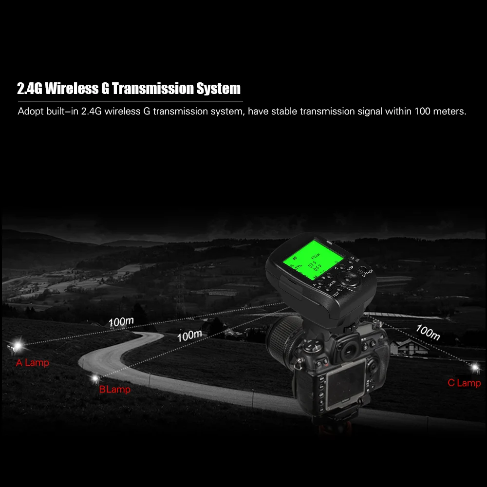 TRIOPO G1 двойной ttl Беспроводной триггер с Широкоэкранный ЖК-дисплей Дисплей 1/8000s HSS 2,4 г Беспроводной передачи 16 Каналы