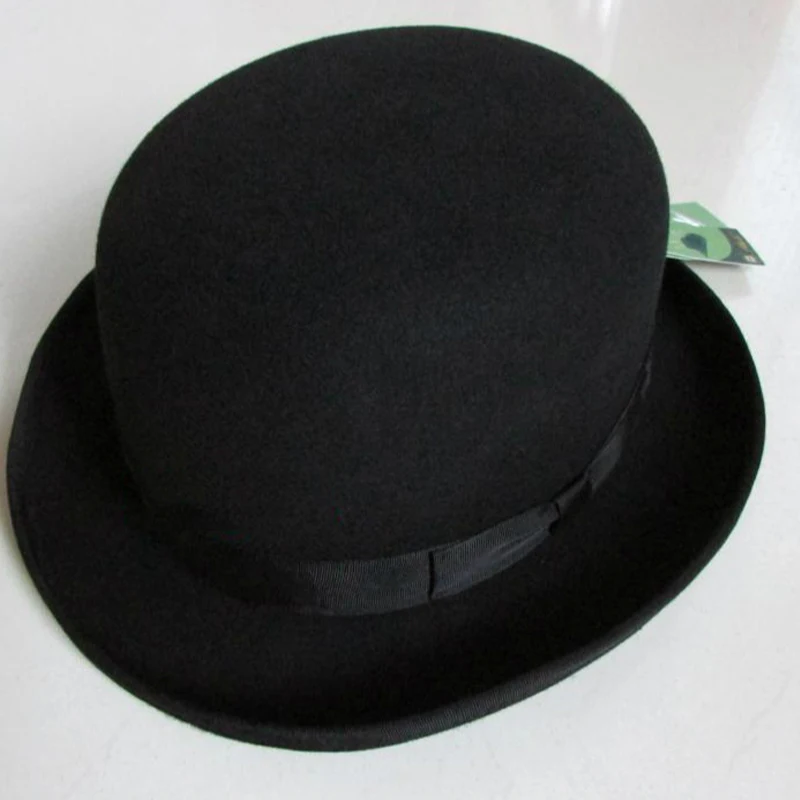 LIHUA Брендовые вечерние модные шляпы-котелки шерсть шляпы Федора и трибли для мужчин Дерби фетровые шляпы-котелки мужские купольные шляпы