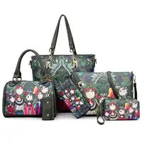 PU Forest Green Composite Crossbody bags Girl Handbag Women Shoulder Bags Wallet Key Bag As Gift For Travel
