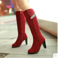 Г., Новые осенне-зимние женские ботинки модные элегантные матовые ботинки с металлическим украшением, высокие удобные ботинки