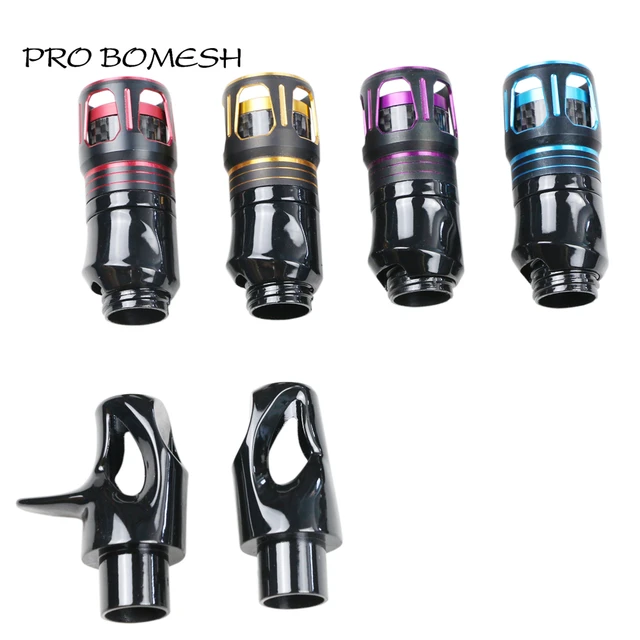 Pro Bomesh 1set Aluminum Locking Nut+3k Carbon Spinning Casting