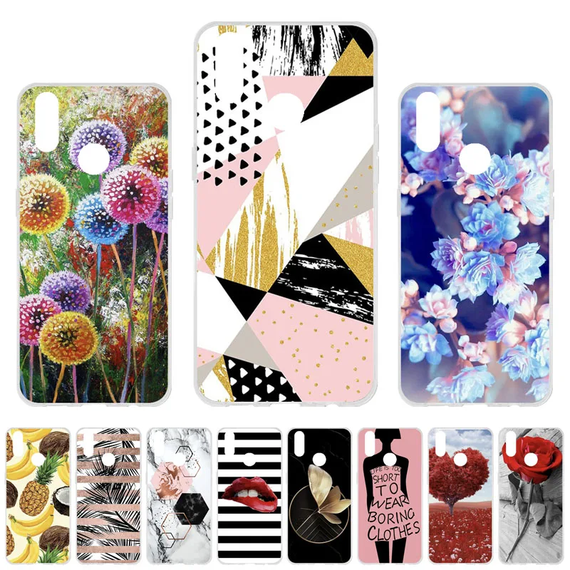 

OPPO Realme 3 Pro Cases Silicone DIY Painted Coque For OPPO Realme X Lite Realme3 Pro RMX1851 6.3" Covers Flower Animal Fundas