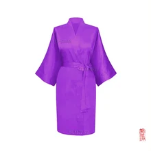 Шелковый свадебный наряд, свадебные атласные невесты robe, фрейлина, халат, Свадебный Халат