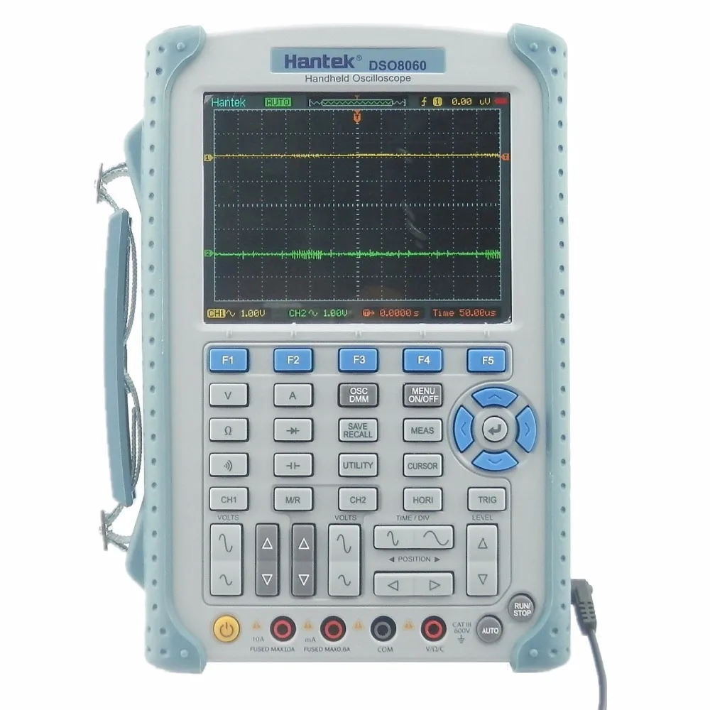 Ручной цифровой осциллограф Hantek DSO8060 2 канала 60 МГц мультиметр/анализатор