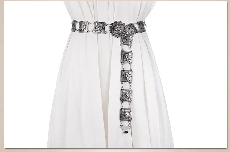 SILMARIL модный Индивидуальный ремень для женщин, высокое качество, металлический цветок, цепочка на талию, ceinture femme, на платье, ремни для женщин