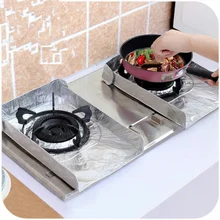 1 шт алюминиевая фольга газовая плита горелка крышки антипригарные протекторы листы анти-масляная Подушка жестяная бумага нагрудники протектор Жестяного масла Пан