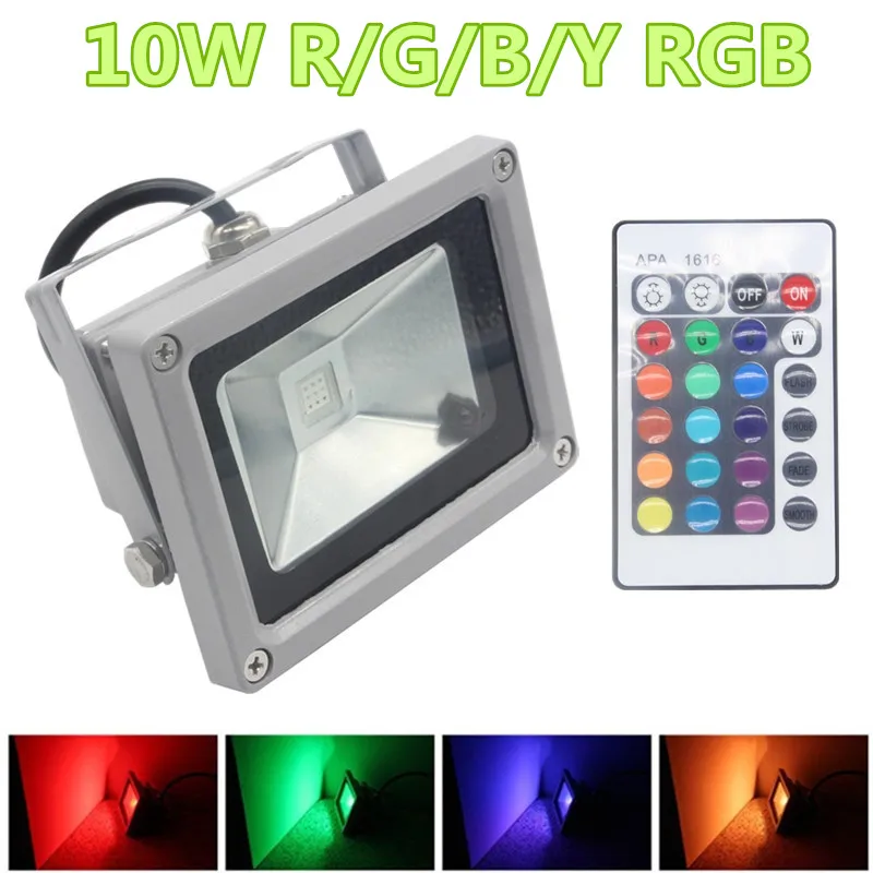 110/220V 10W LED Floodlight Outdoor waterproof Landscape Lighting RGB